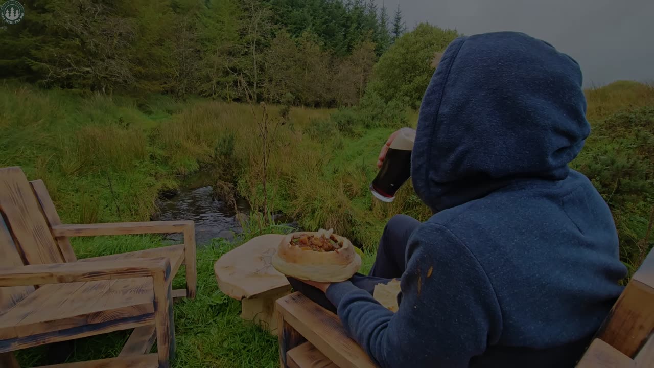 Beef Stew for cold winter evenings served in BREAD bowl (ASMR, BEEF, CAMPING)