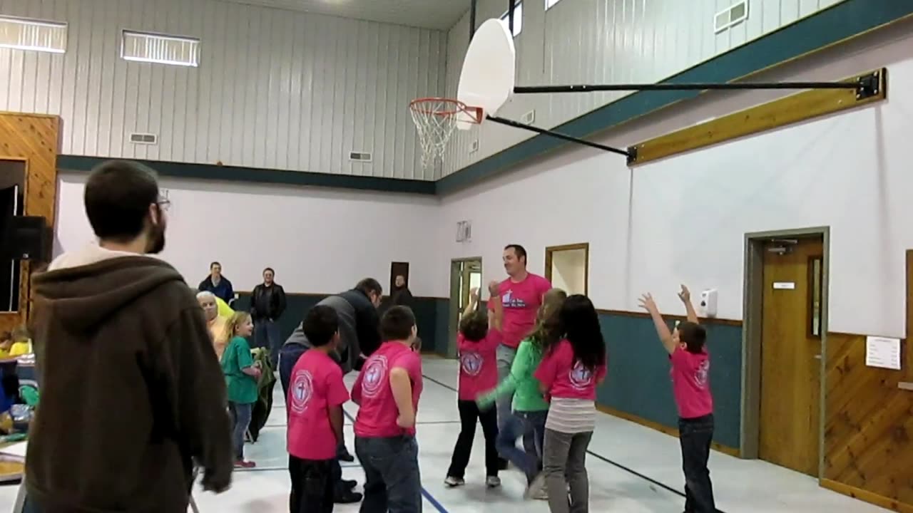 Snack Get Stuck By Basketball Hoop