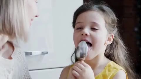 A Mother With Her Cute Daughter Video