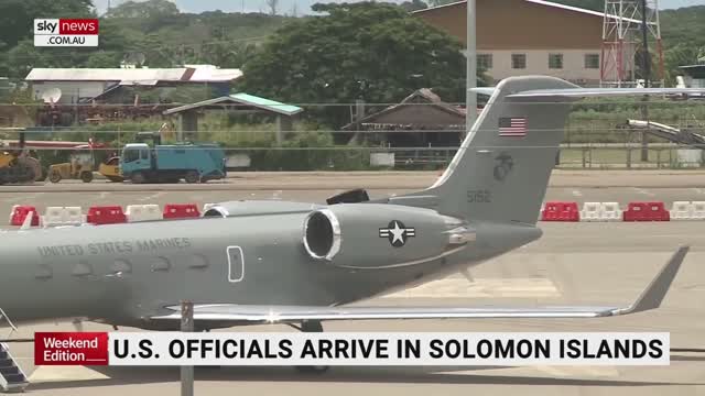 US officials arrive in Solomon Islands