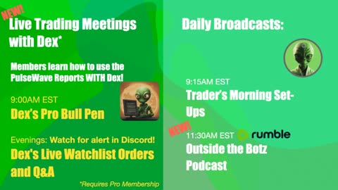 Trader’s Morning Set-Ups w/ Dex the Algo Capitalist for 10-18-23