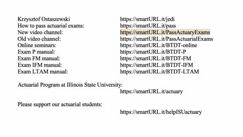 Exam IFM exercise for July 6, 2021