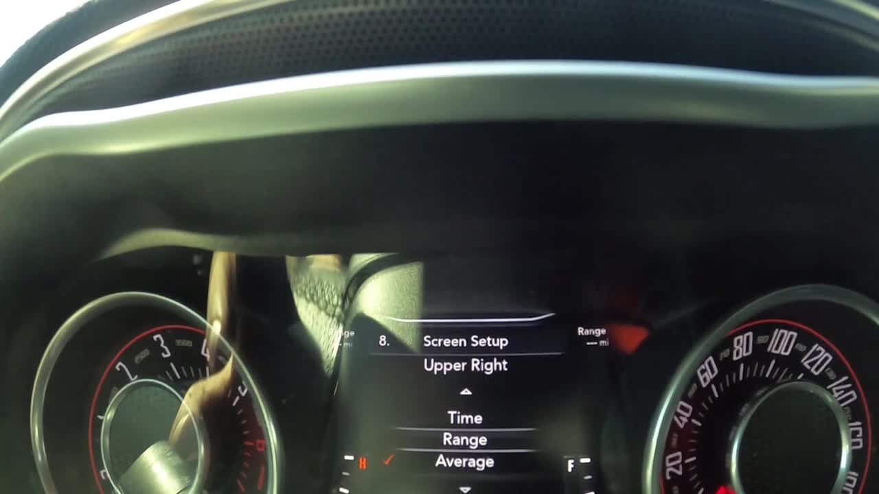 2016 Dodge Challenger dash display