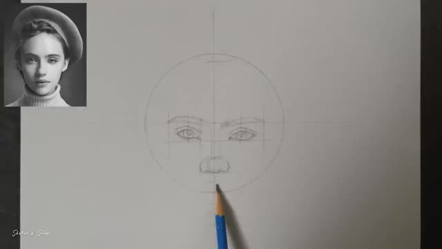 Draw The Facial Features Of The Characters In Portrait Paintings