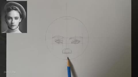 Draw The Facial Features Of The Characters In Portrait Paintings
