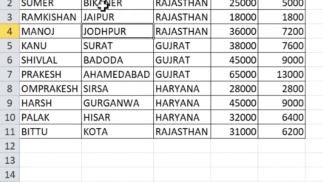 Ms excel filter kaise kare