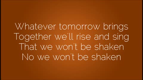 Building 429 We Won´t be shaken - Lyrics