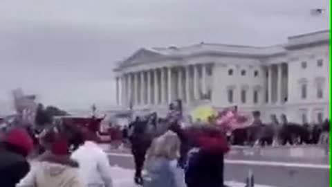Capitol police wave the terrorists in.
