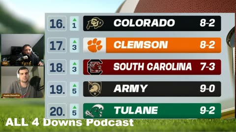 College Football Rankings Top 25 Week 13