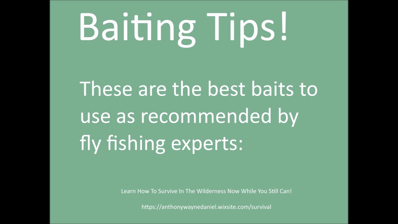 Fly Fishing--Baiting Tips