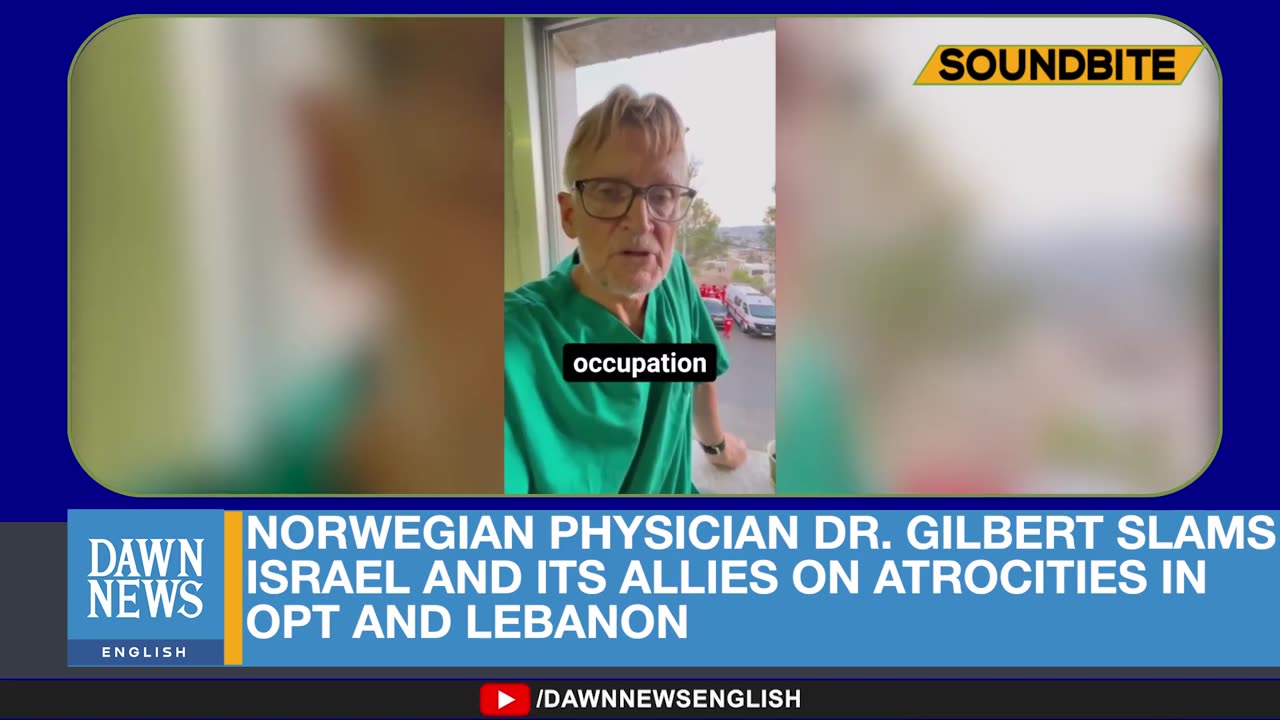 Norwegian Physician Slams Israel and its allies on atrocities in oPt and Lebanon