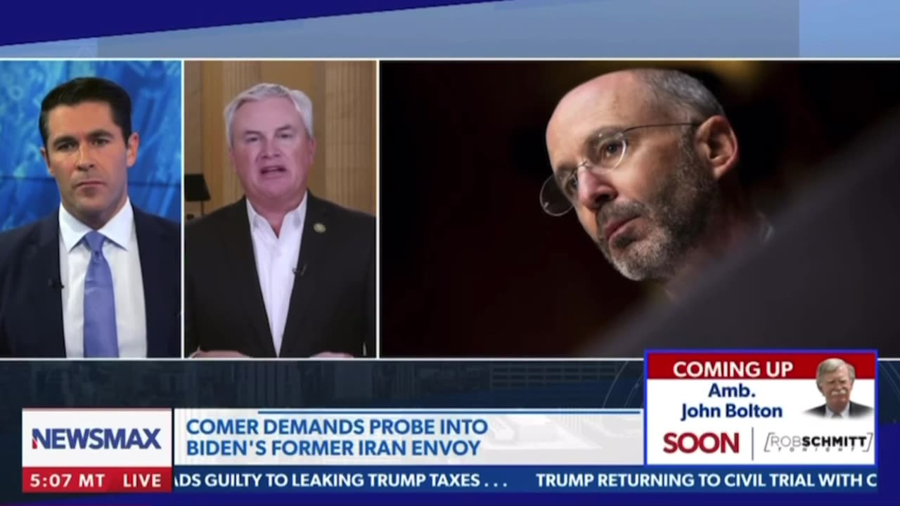 Representante Comer: Exige investigación sobre el ex enviado de Biden a Irán