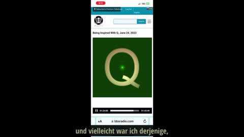 Q spricht darüber, dass wir ein Teil von Quelle sind und er Quelle ist