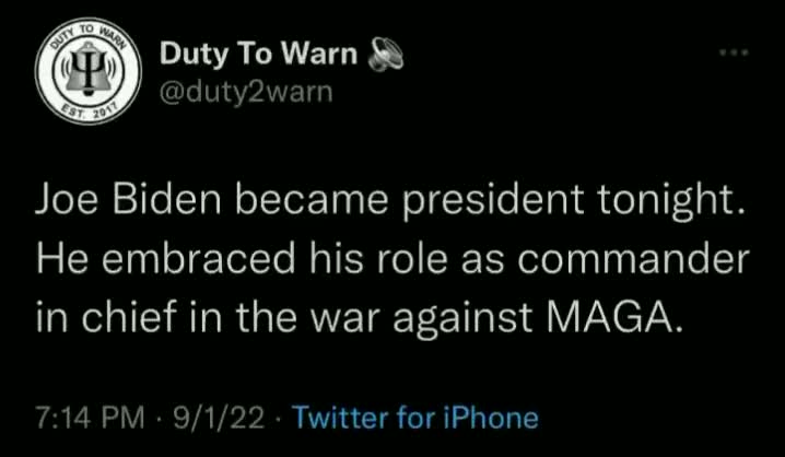 Joe Biden declared war on half of America & Media agrees.