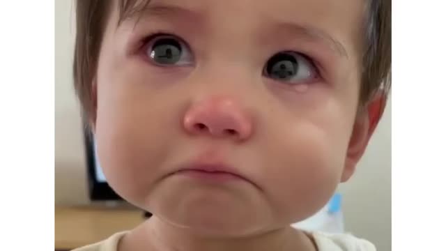 Cute baby emotion