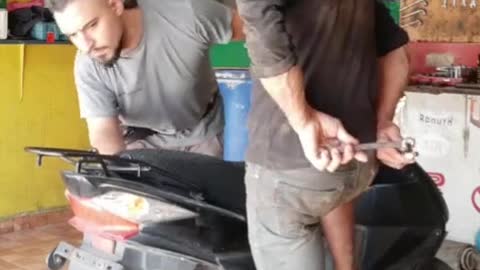 When will the mechanic find out about his prank?