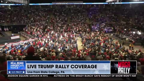 HUGE CROWD AWAITING PRESIDENT TRUMP IN PA!