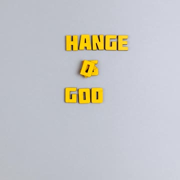 Change Is Good In Bright Yellow Letters