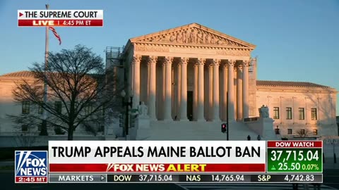 Trump is appealing being barred from the ballot in Maine