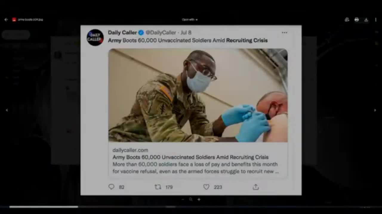 60k Soldiers Purged For Refusing Jab That CDC Admits Doesn't Prevent Infection or Transmission