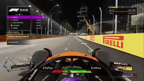 F1 24 - Driver Career - Season 1 - Round 18 - Singapore