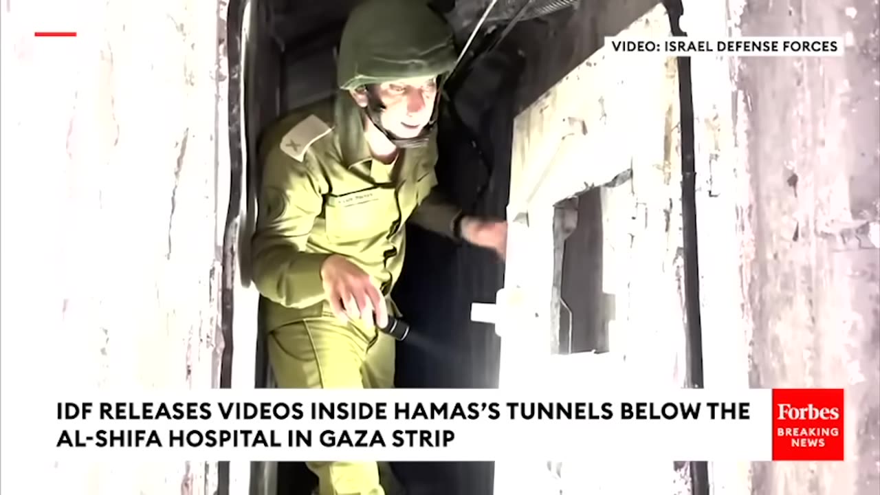 SHOCKING FOOTAGE- IDF Releases Videos Inside Hamas Tunnels Below The Al-Shifa Hospital In Gaza Strip