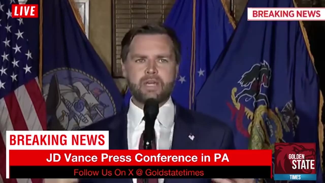 240815 EXPLOSIVE JD Vance Urgent Press Conference on Kamala Harris in Pennsylvania.mp4
