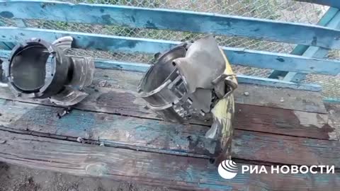 Fragments of HIMARS missiles pulled out of the Yelenovka detention centre after a Ukrainian strike