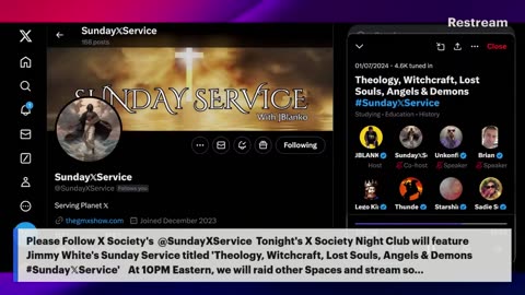 Official X Spaces Jimmy White: Theology, Witchcraft, Angels & Demon + Post Show