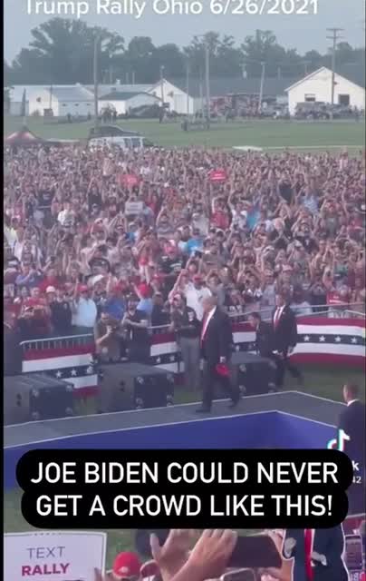 Pedo joe could never get a crowd like this !