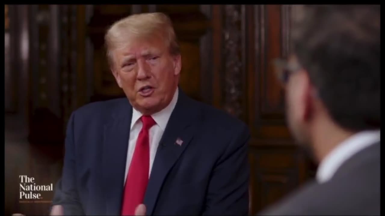 “Who do you miss the most?” @TheNatPulse sit down interview with President Trump.