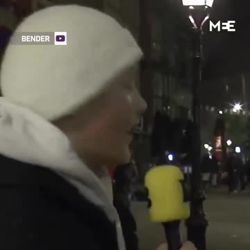 A Dutch teenage journalist has gone viral after his coverage of the clashes in