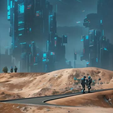 Entering & Leaving the City - AI Generated Art, Images, Faces and Videos #AI