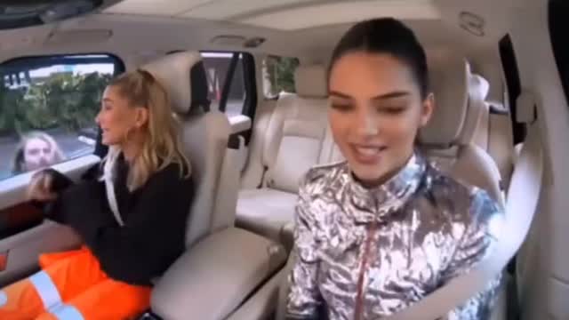 Traveling with girlfriends, singing and dancing in the car
