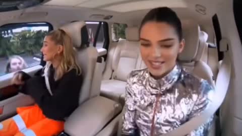 Traveling with girlfriends, singing and dancing in the car