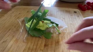 Make a Pretty and Tasty Spring Roll