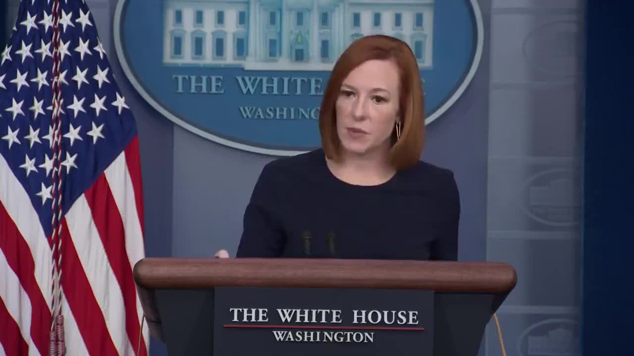 Press Secretary Jen Psaki says Biden is asking OPEC to pump more oil.