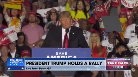 President Donald Trump says goodnight with the hope of a strong,