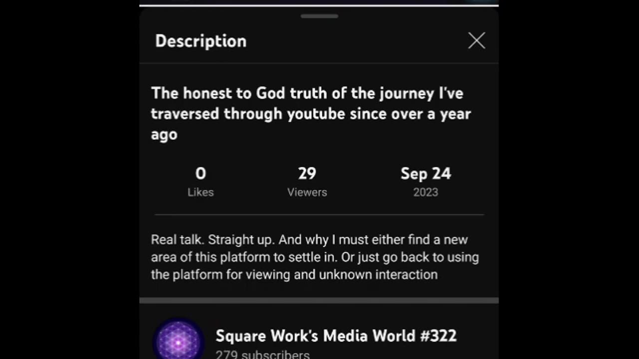 The honest to God truth of the journey I've traversed through youtube.
