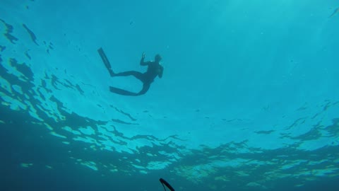 Snorkeler drops GoPro, fetches it from incredible depth