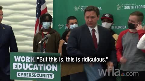 Ron DeSantis "we have to stop we this COVID theatre" - remove masks