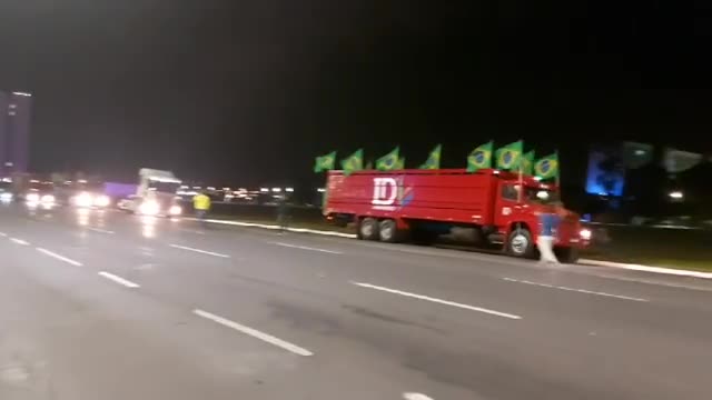 TRUCKERS IN BRAZIL STRIKE