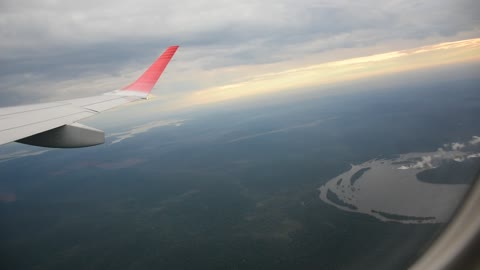 Iguazu Falls from a comercial airplane