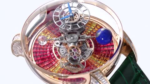 The Astronomia Tourbillon Baguette Orange Sapphires