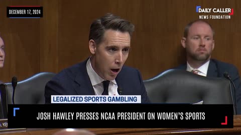 Josh Hawley Presses NCAA President On Women's Sports