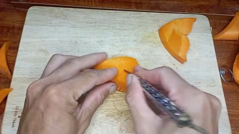 Carve The Tail Of A Fish With A Knife