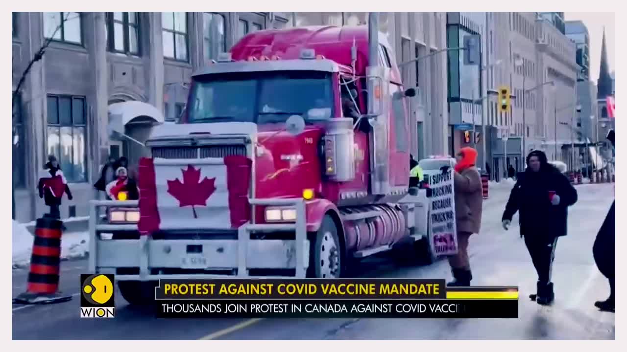 Canada: Truckers' rally reach Ottawa to protest against COVID vaccine mandate