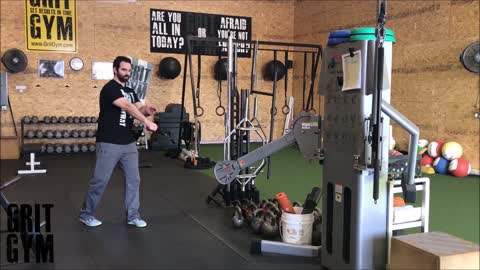 Cable Split Stance 1leg RDL