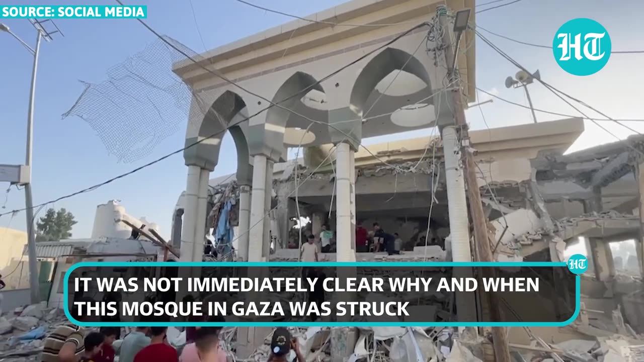 Gaza Mosque Bombed To Smithereens; Shocking Footage Goes Viral On Social | Watch