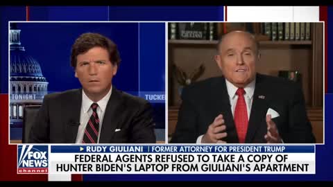 4/29/2021, Mayor Rudy on Tucker after illegal FBI Raid